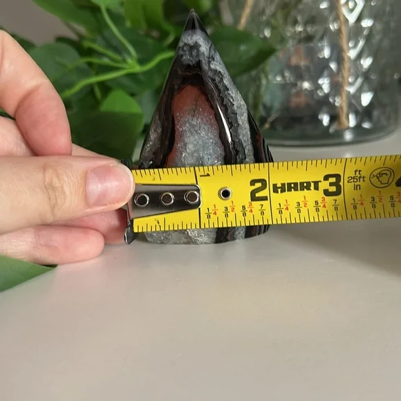 Elegant Black Agate Teardrop - Picture 5 of 5